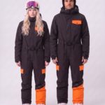 Комбинезон Arctic Queen Черно-Оранжевый
